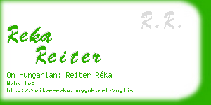 reka reiter business card